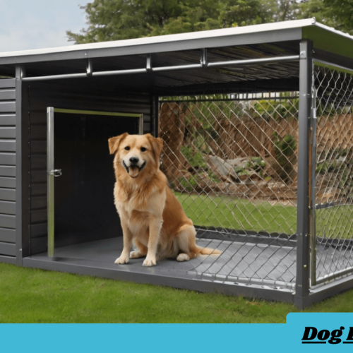 outdoor dog kennel with roof